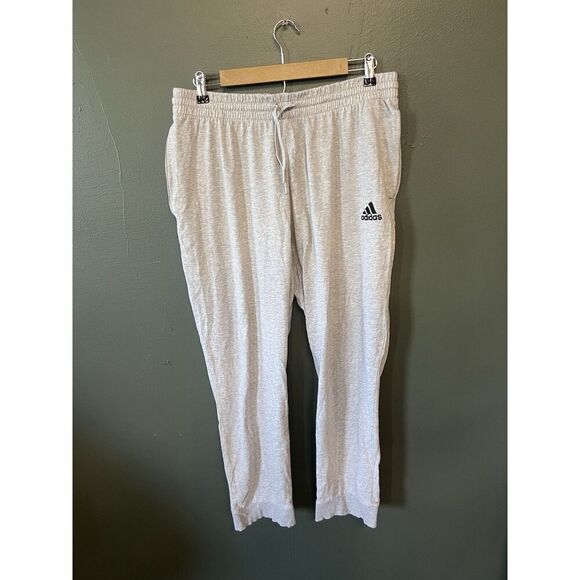 Adidas Mens Gray Pullon Athletic Sweatpants Size XL w/ Drawstring Size XL - Picture 1 of 3